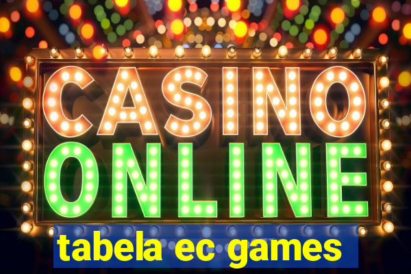 tabela ec games